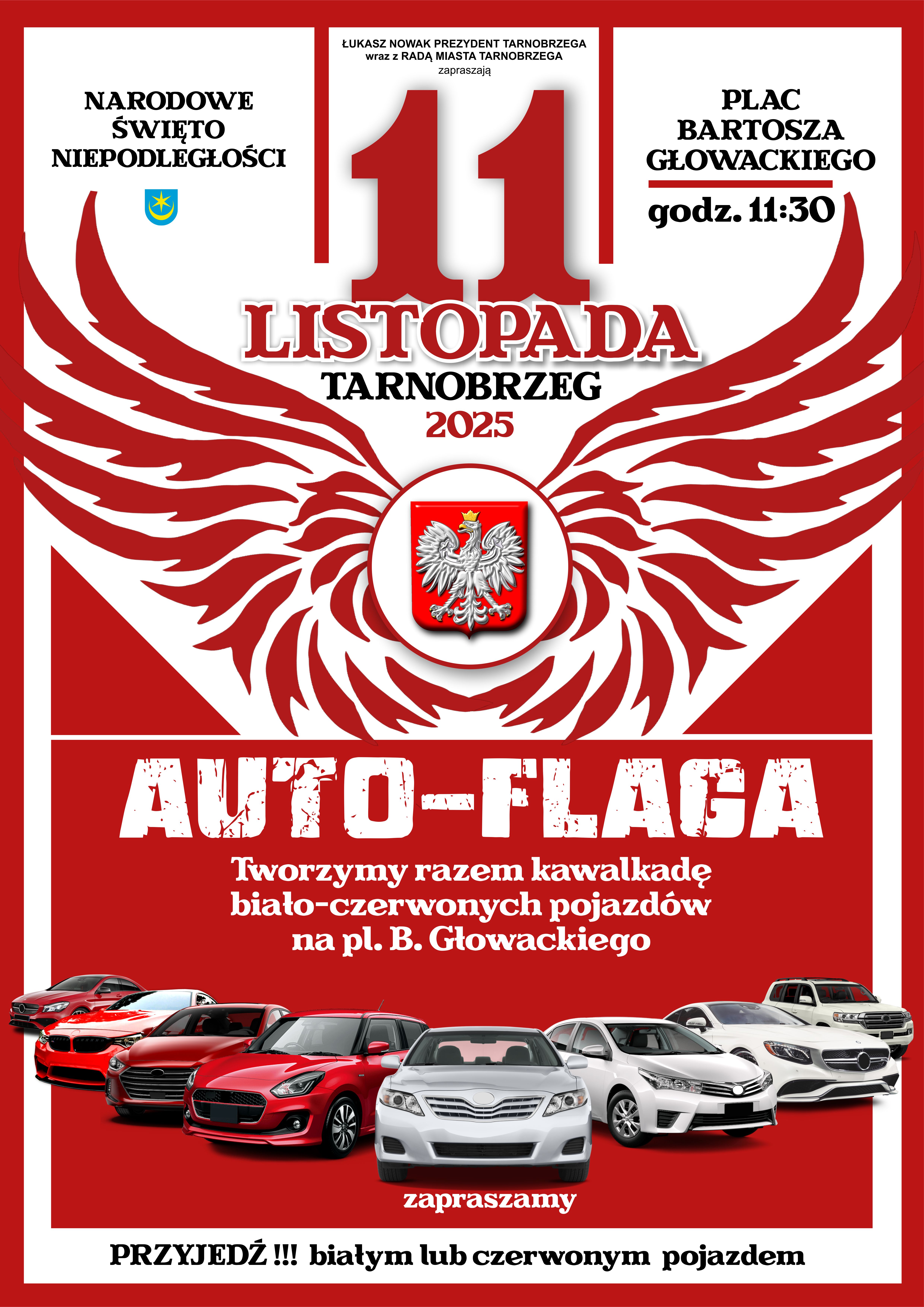 AUTO–FLAGA – widowiskowa inicjatywa na Narodowe Święto Niepodległości